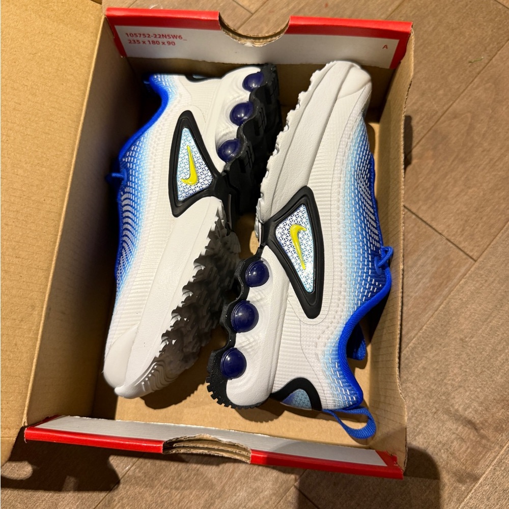 Nike Kids White and Blue Sneakers